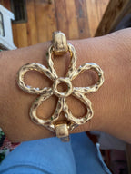 Hammered Flower Clasp