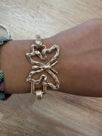 Hammered Butterfly Clasp