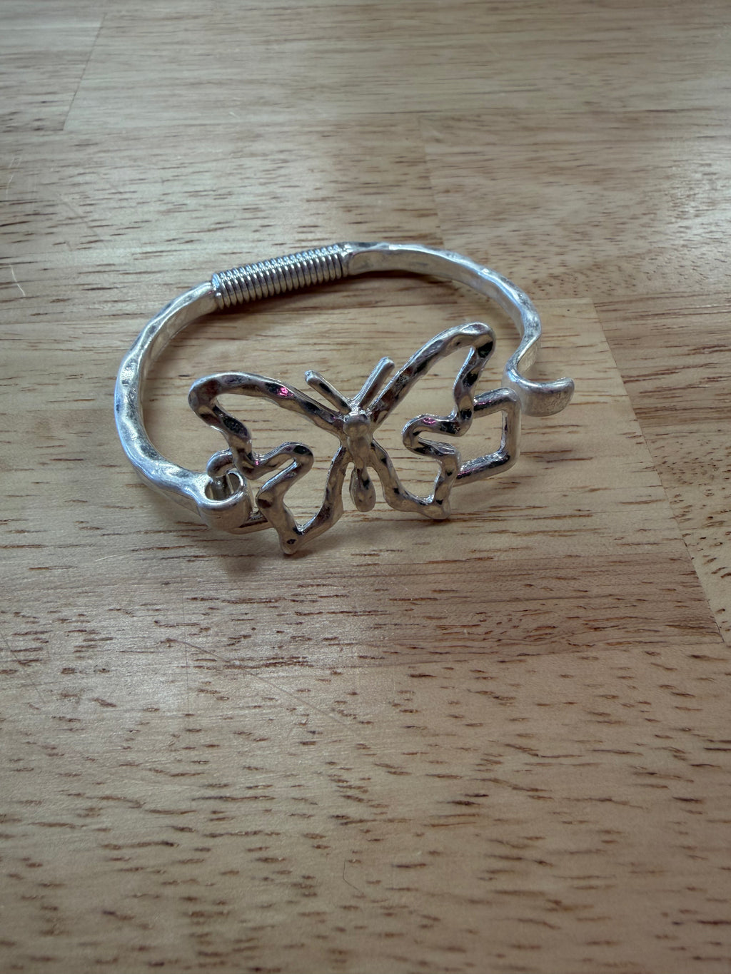Hammered Butterfly Clasp