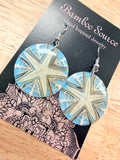 Real starfish earrings