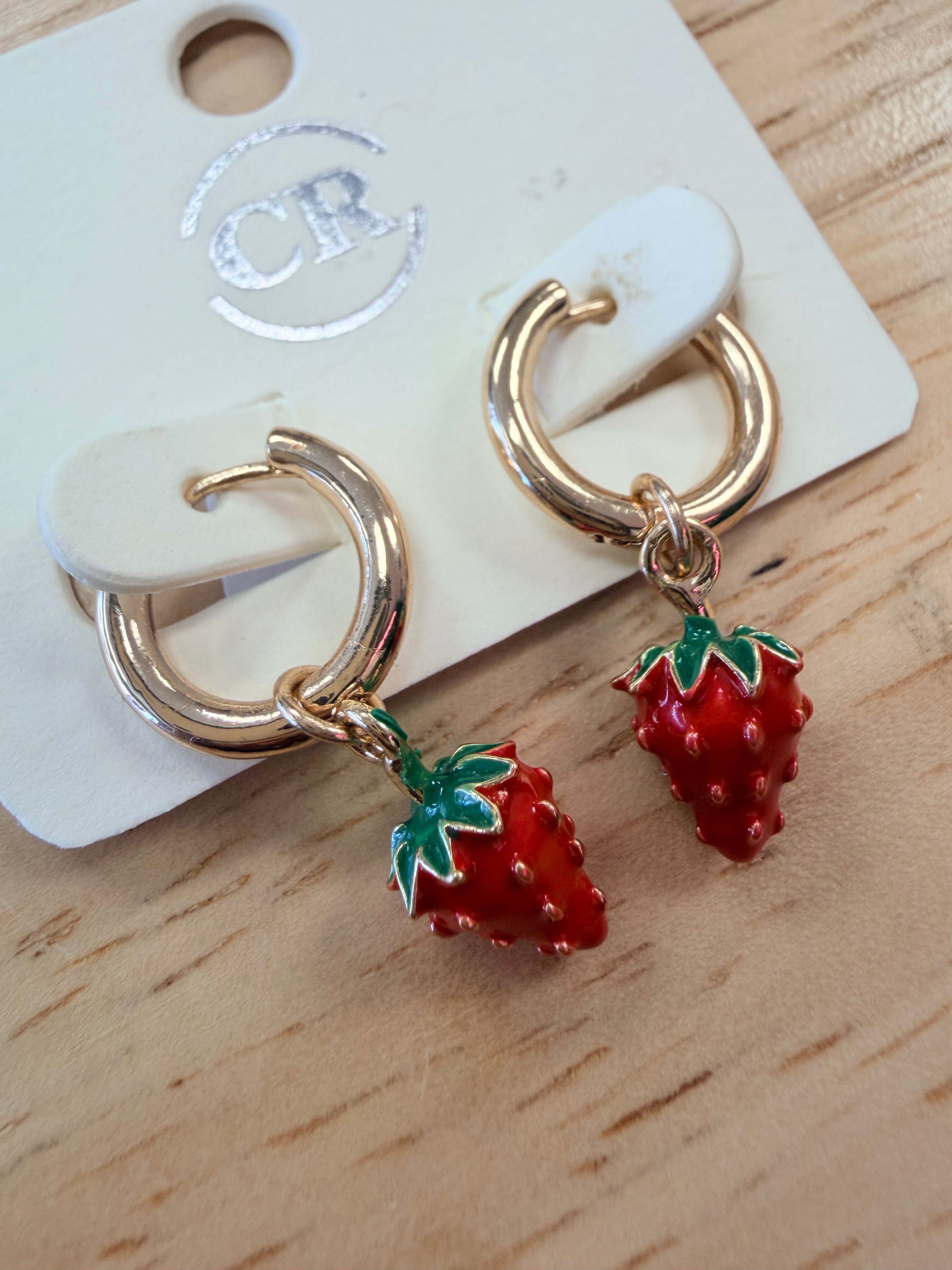 Strawberry earrings