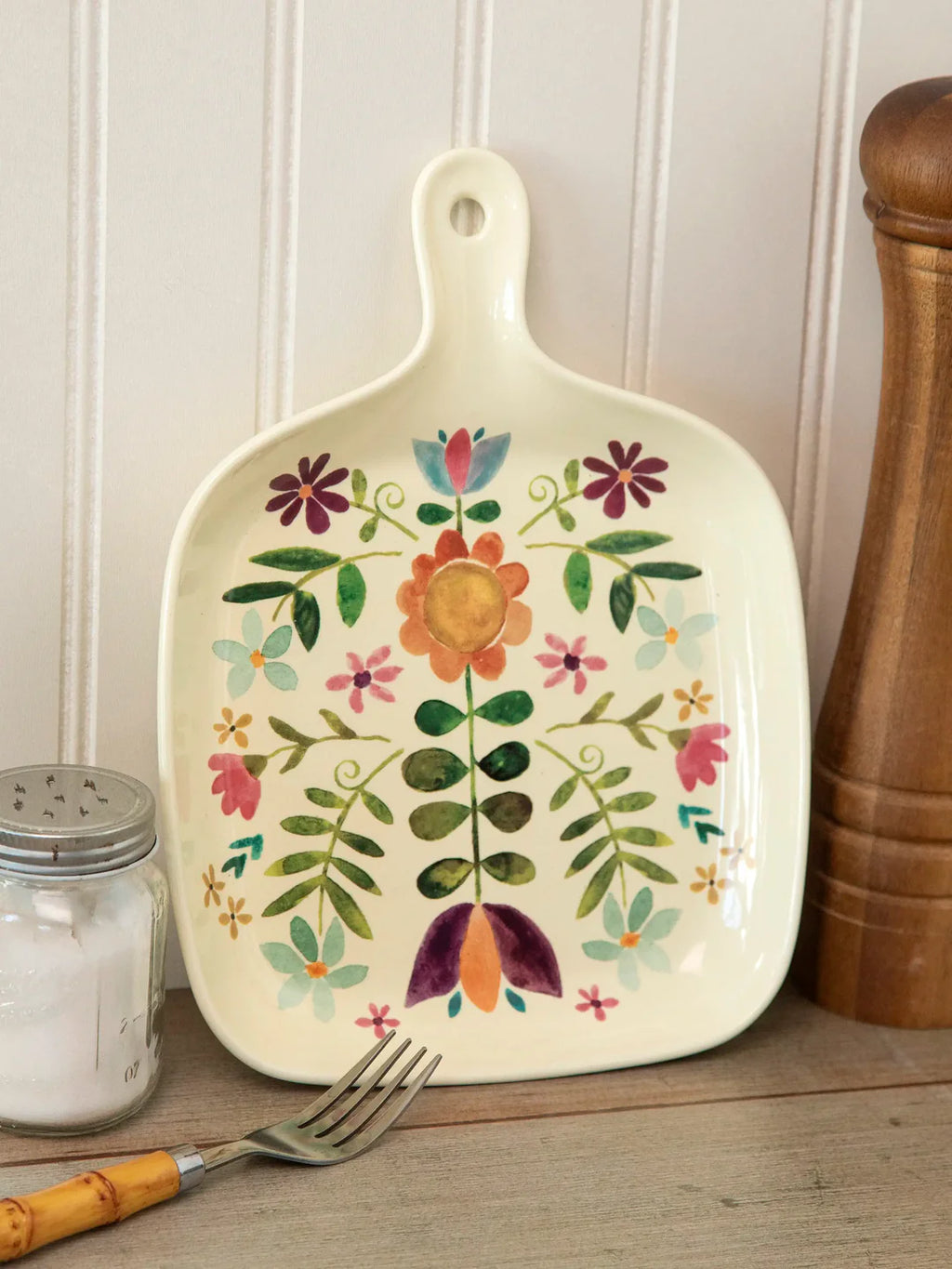 Floral Oven Table Plate