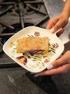 Floral Oven Table Plate