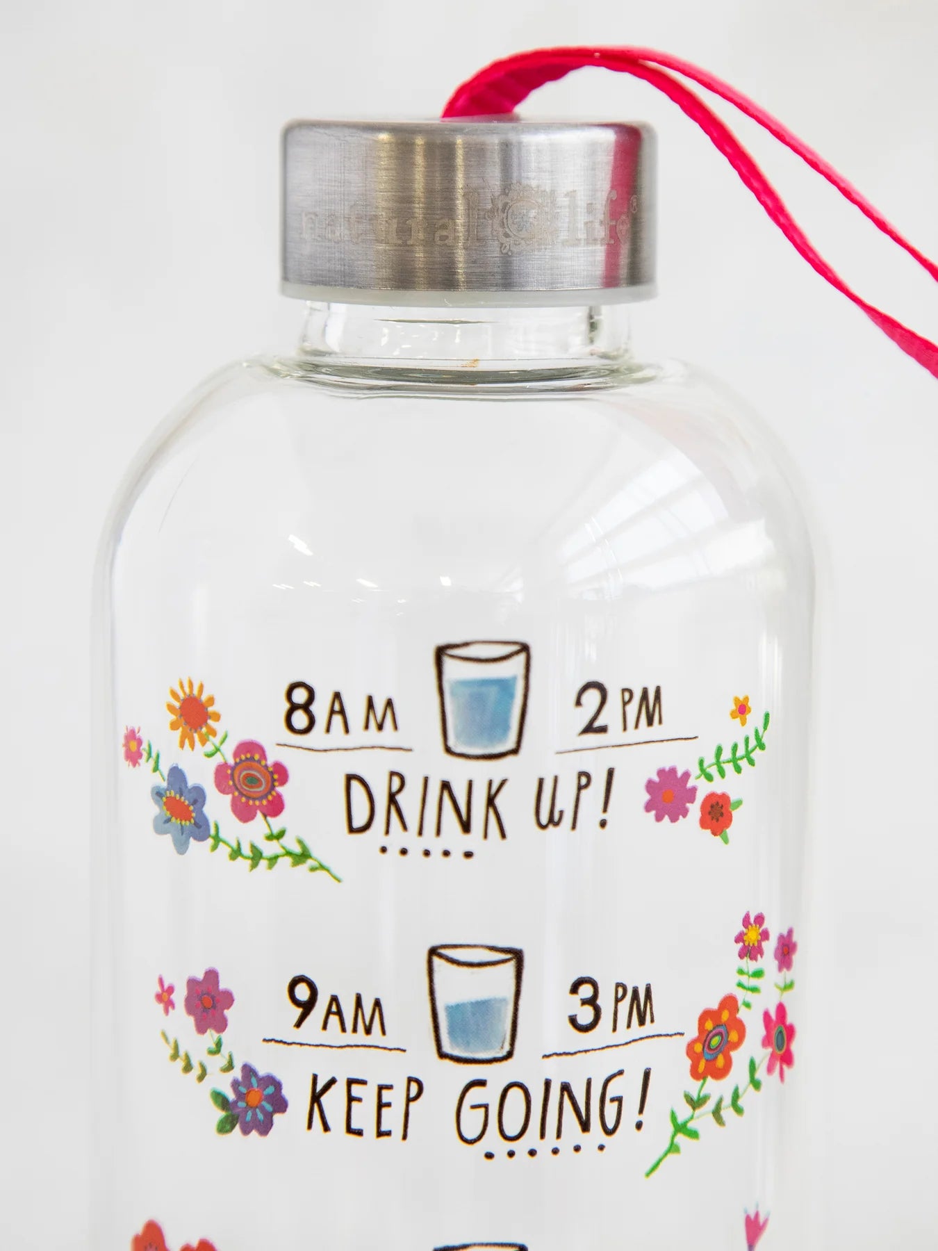 Glass Hydration Tracking bottle