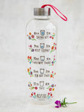 Glass Hydration Tracking bottle