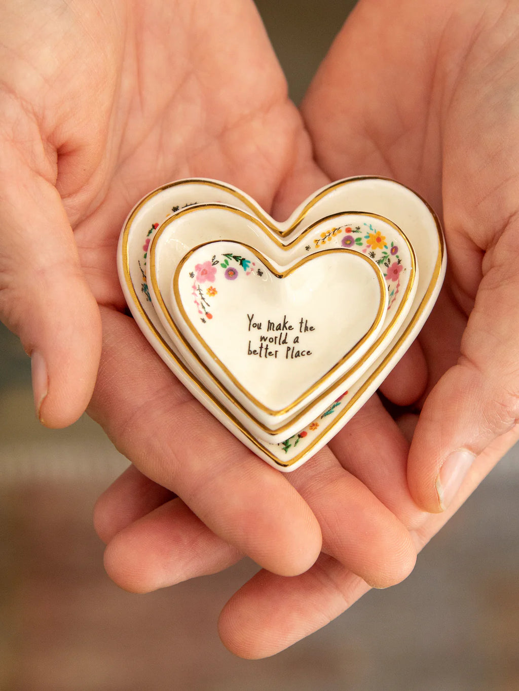 Nesting Heart Trinket Dishes