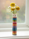 Folk friend Bud Vase
