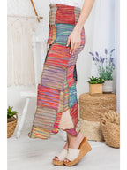 Assorted Patch Maxi Skirt