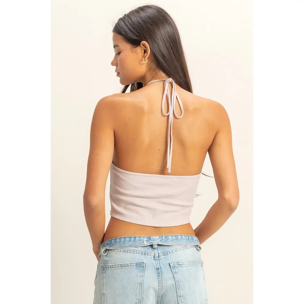 Halter Cutout Crop Top