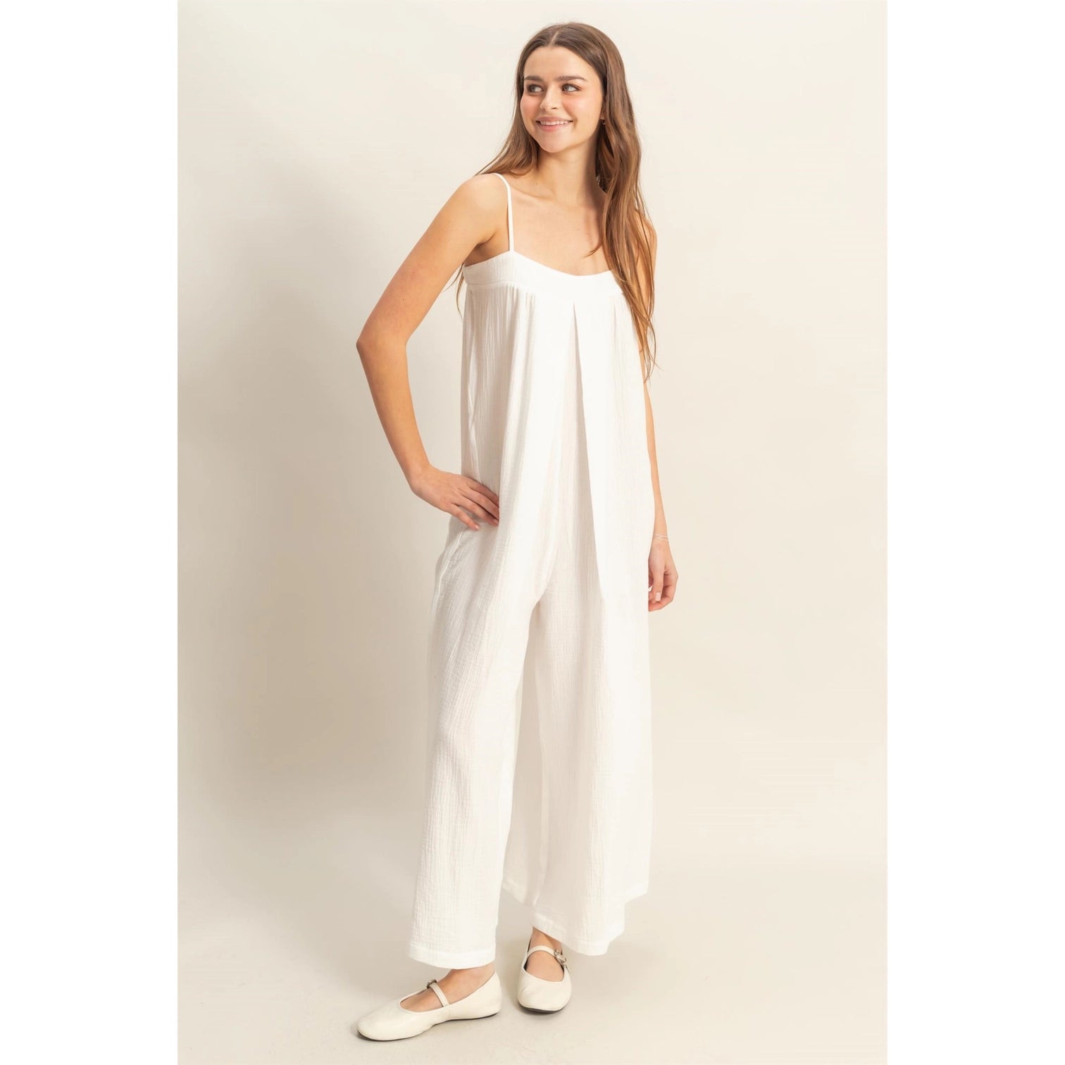 Double Gauze Super Flowy Cami Jumpsuit