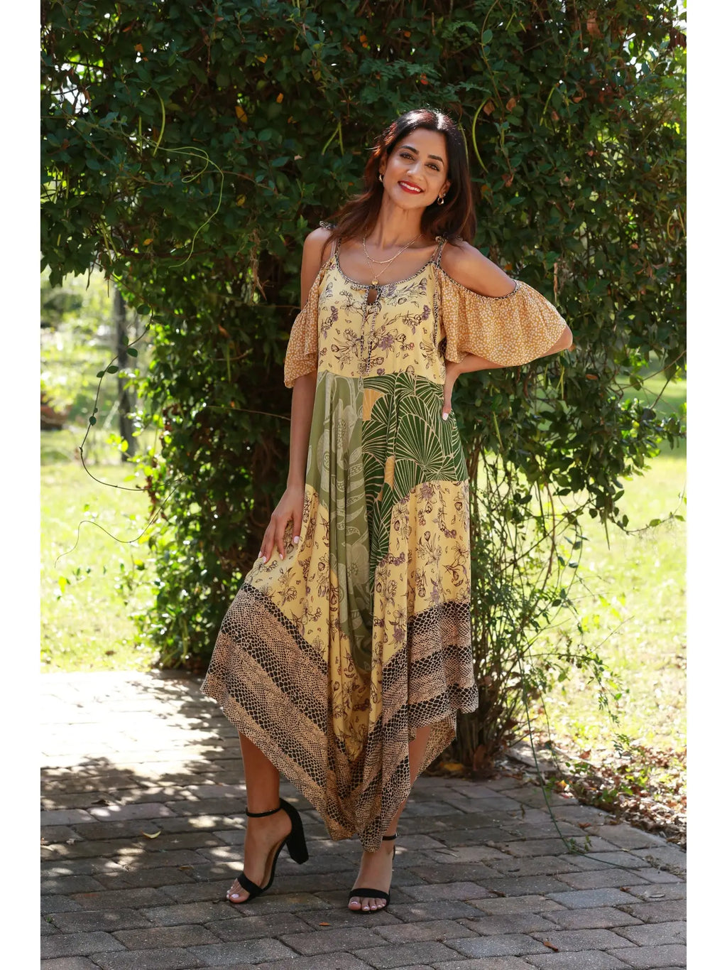 Jungle Dreams Patchwork Romper