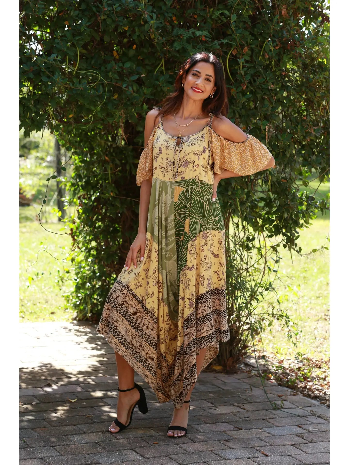 Jungle Dreams Patchwork Romper