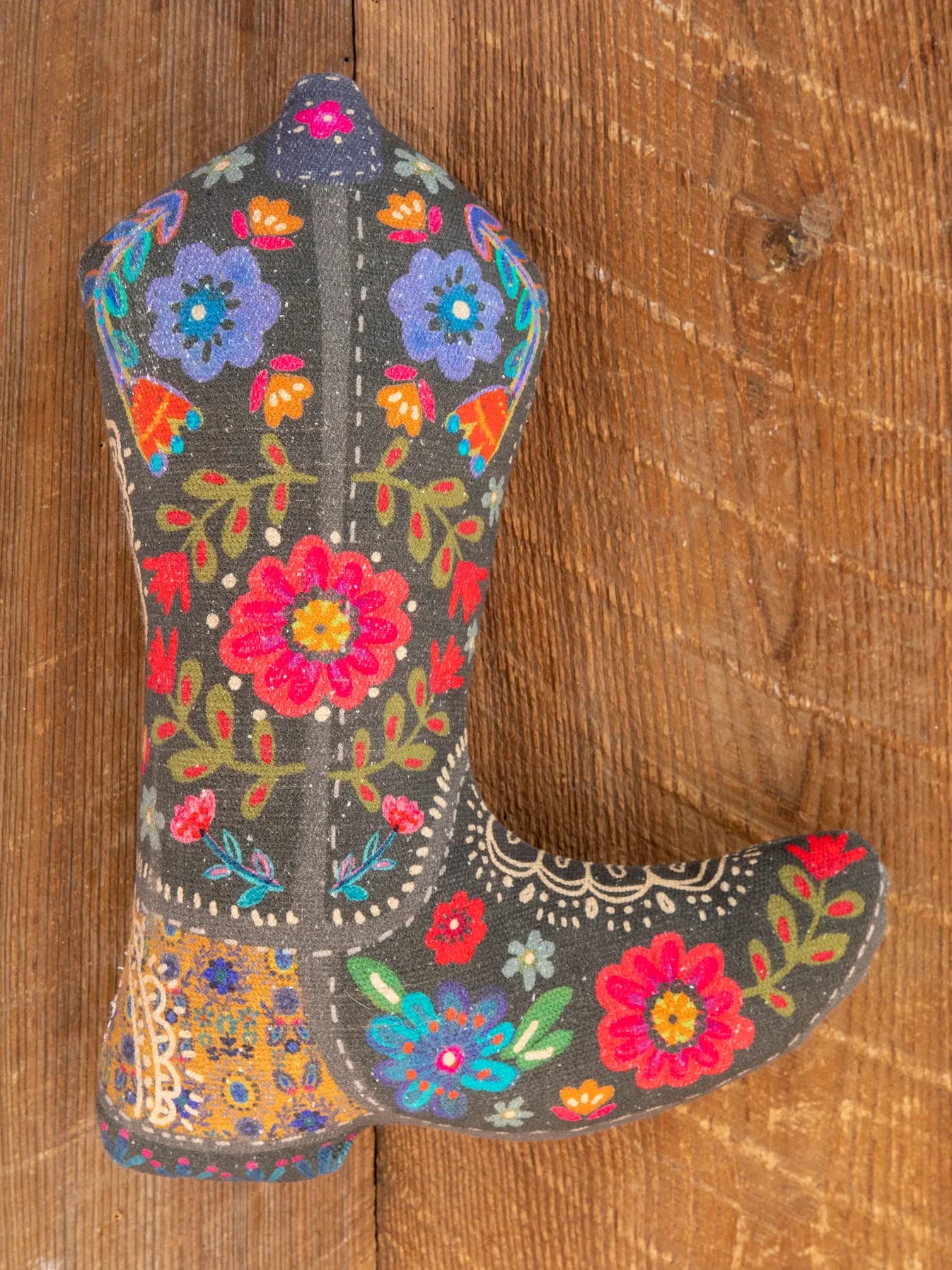 Cowboy Boot Floral Pillow