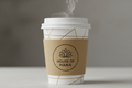 cup of coffee to go wiht the logohouse of hana