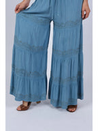 Embroidered Artisan Blue Pants