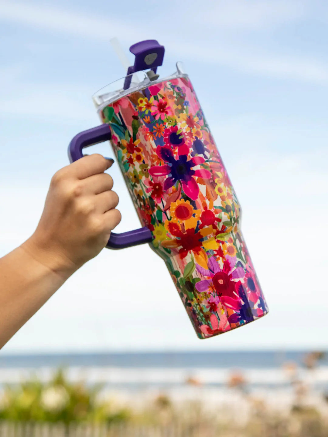 40 oz Floral Tumbler