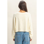 Long Sleeve Round Neck Top