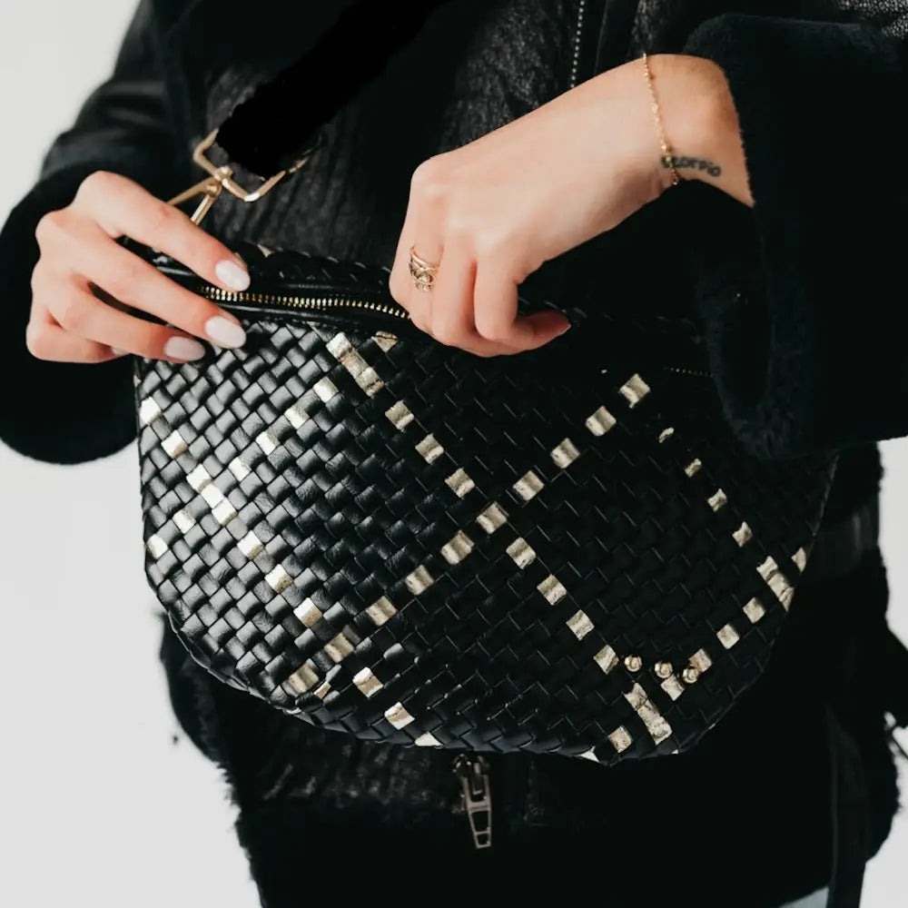 Metallic Westlyn Woven Bum Bag