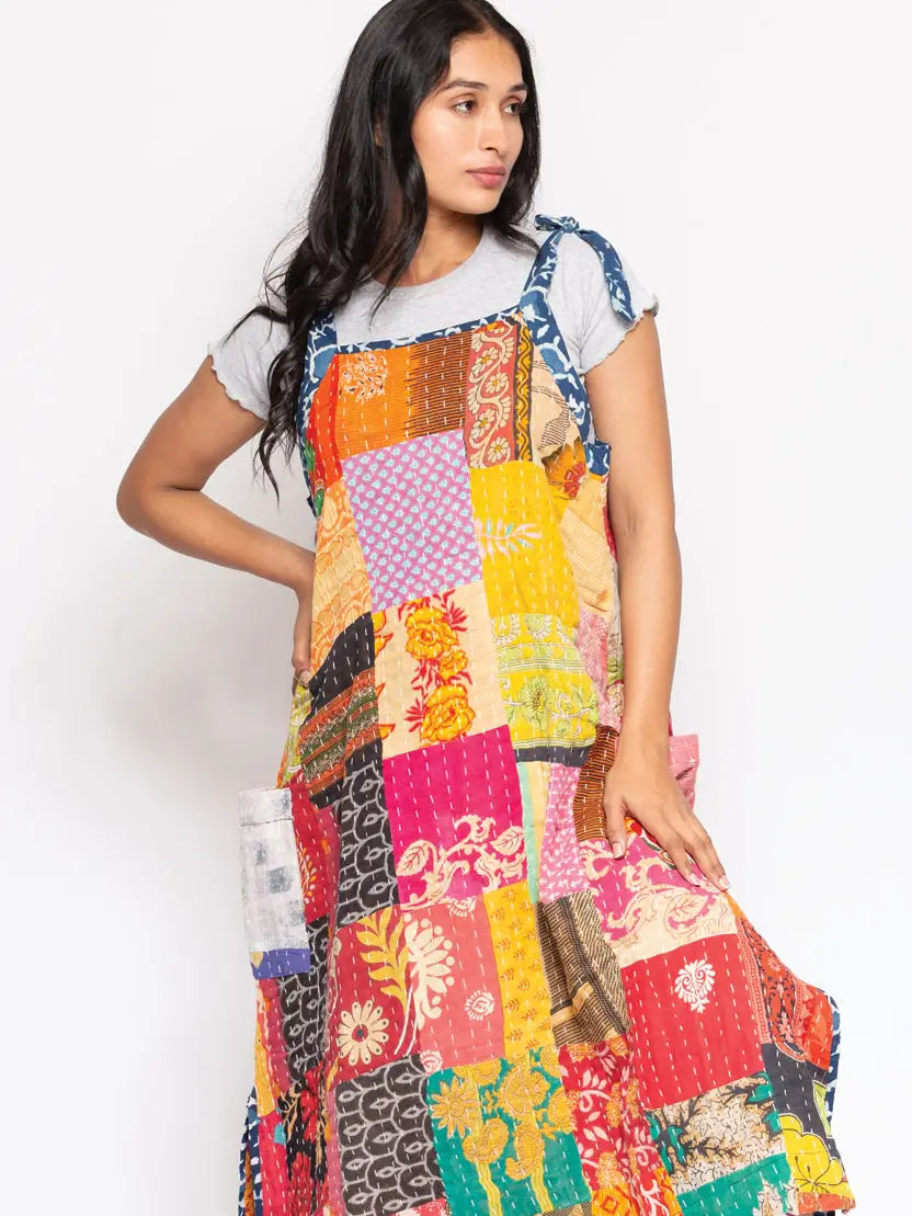 Reversible Kantha Cotton Sundress