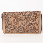 Genuine Leather Sunset Zipper Wallet