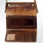 Hand Tooled Genuine Western Leather Wallet