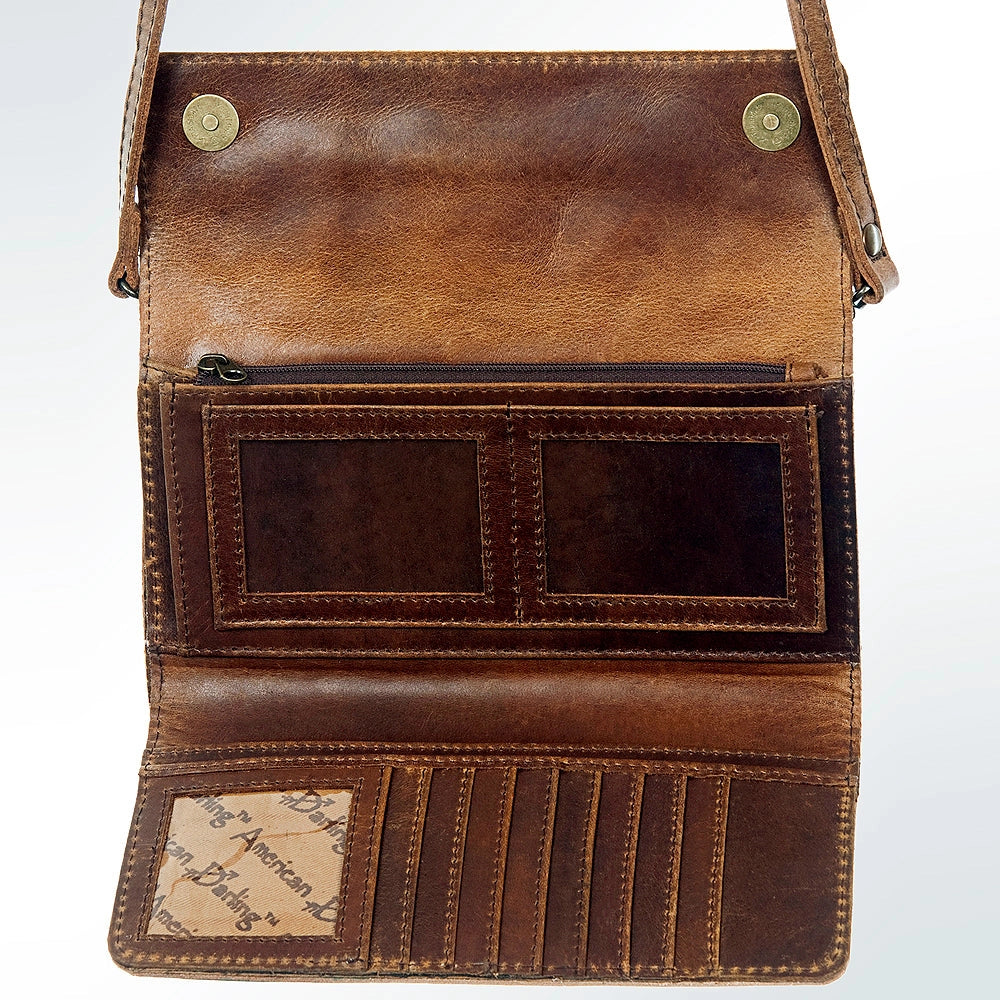 Hand Tooled Genuine Western Leather Wallet