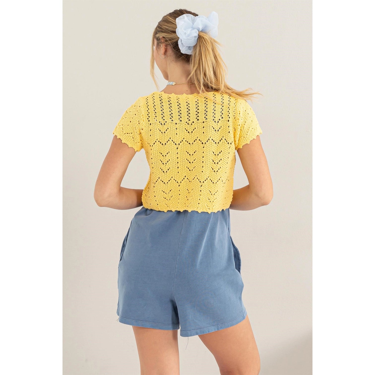 Tie Front Knit Cardigan